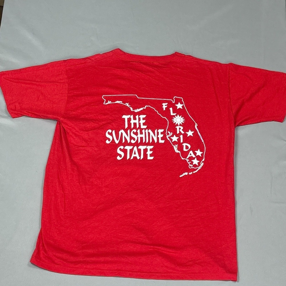 Vintage Russell Florida Sunshine State Large T-Shirt Rebel South Single Stitch